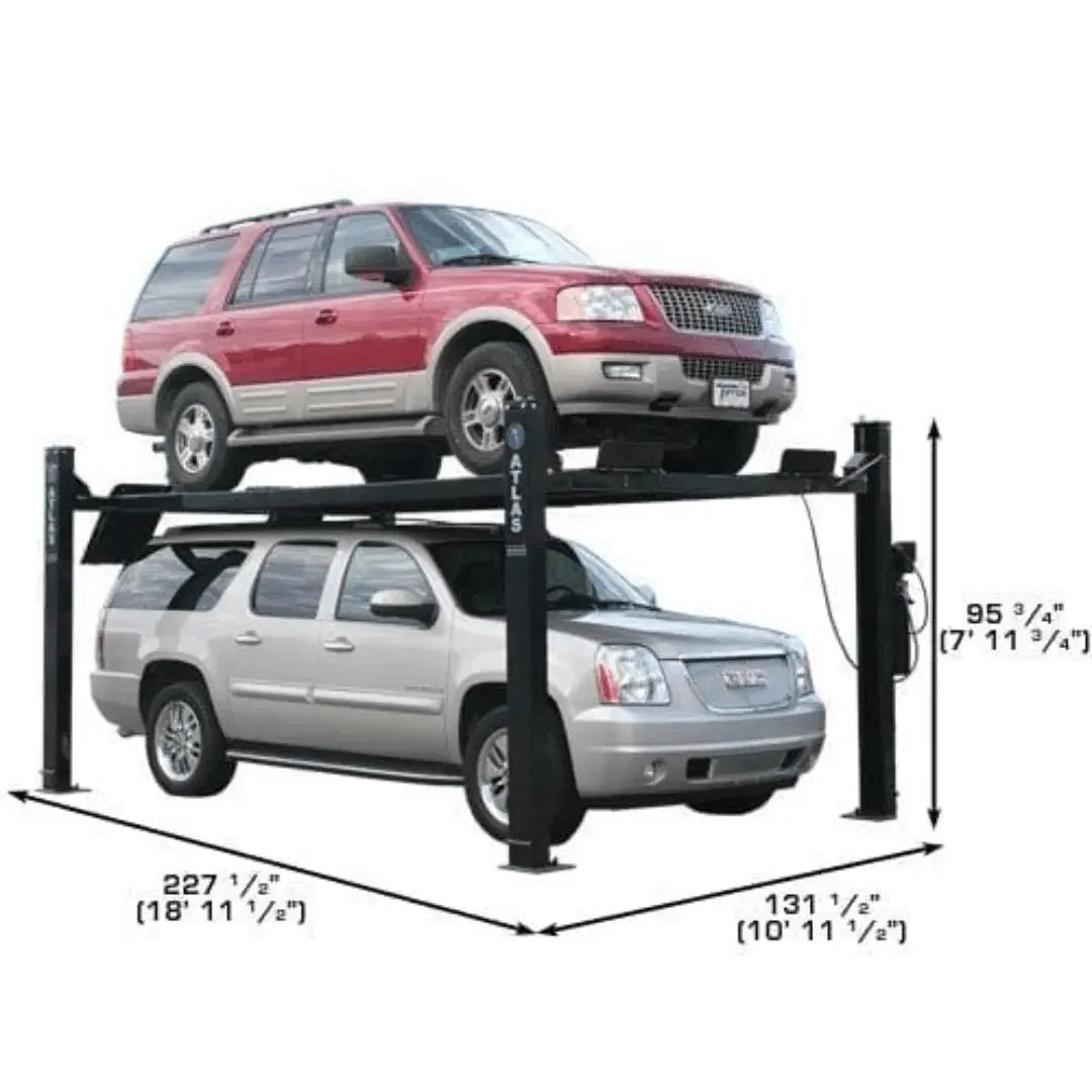 Atlas Garage Extra Tall/Extra Wide Portable Lift | Heavy Duty 4-Post Lift - Image 4