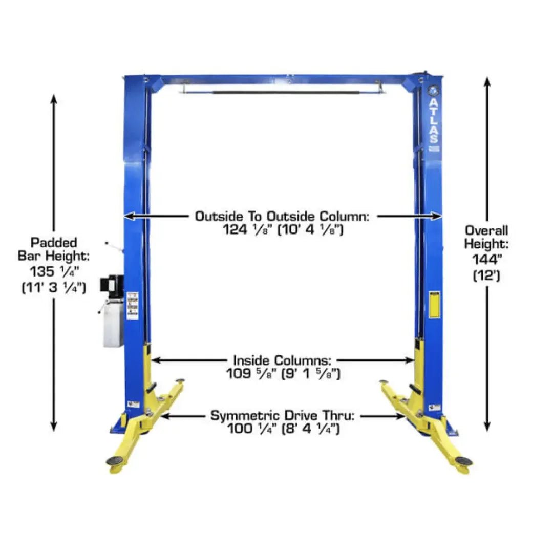 Atlas PRO-9D 9,000 lb 2-Post Overhead Lift - Image 5